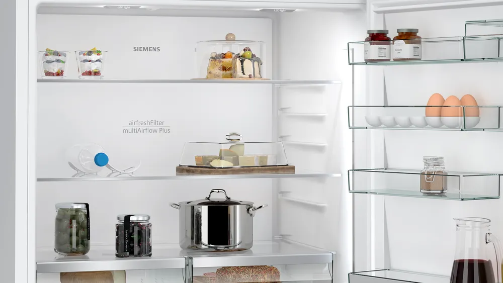 multiAirflow, buzdolabındaki hava dolaşımını olağanüstü bir şekilde iyileştirir.
