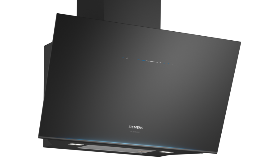 iQ700 Duvar Tipi Davlumbaz 90 cm Siyah Cam, Siyah