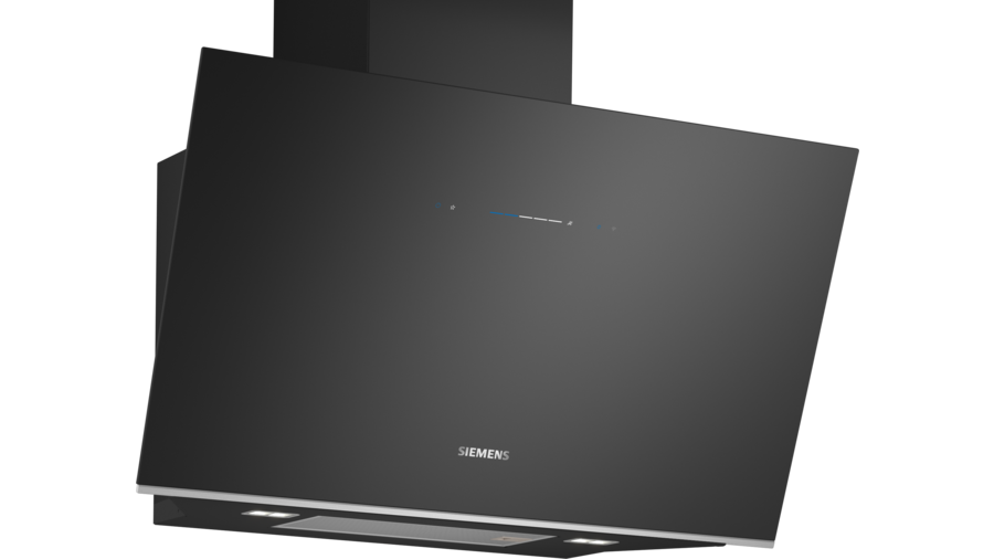iQ700 Duvar Tipi Davlumbaz 90 cm Siyah Cam, Siyah