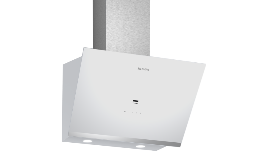 iQ500 Duvar Tipi Davlumbaz 60 cm Beyaz Cam Yüzey, Beyaz