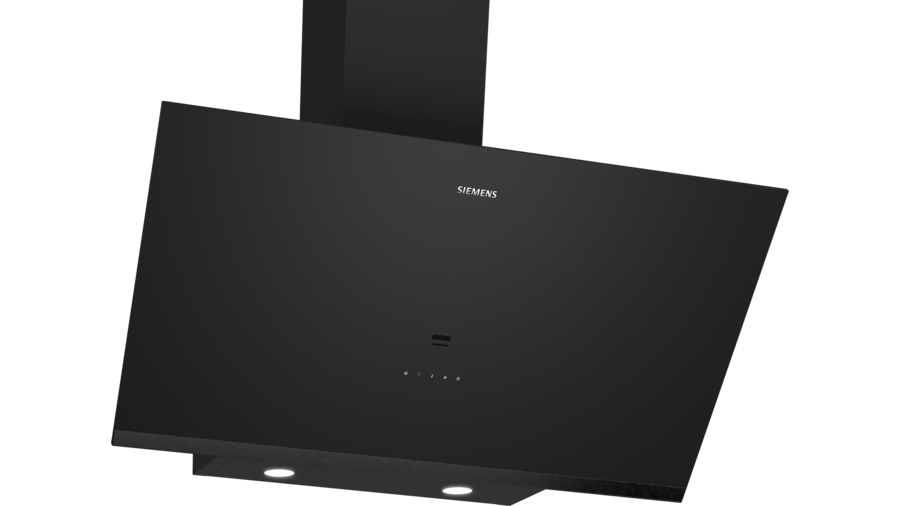 iQ500 Duvar Tipi Davlumbaz 90 cm Siyah Cam, Siyah